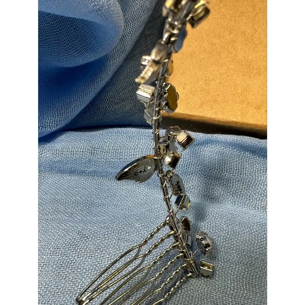 CHLOE + ISABEL crystal headband silver hair accessory - H063CLAR - Picture 5 of 5